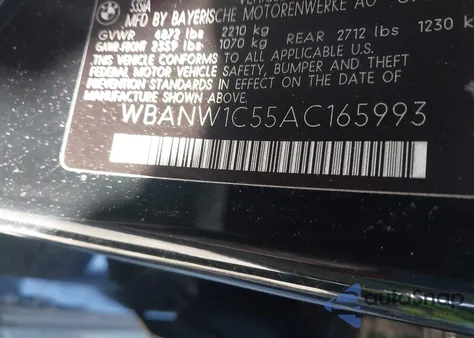 2010 BMW 535I from USA, damaged, VIN WBANW1C55AC165993